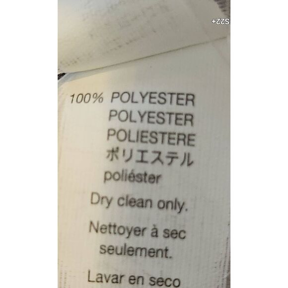 O35 GAP wool blend quilted zip-up gray coat with tan fur hood and pockets - Picture 8 of 9